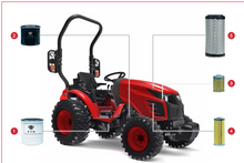 Load image into Gallery viewer, TYM Tractor T25 Filter Kit (11819203000)