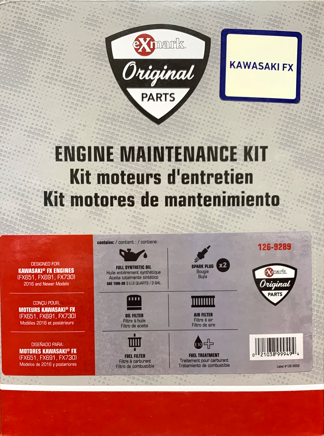 Exmark Engine Maintenance Kit - Kawasaki FX (126-9289)