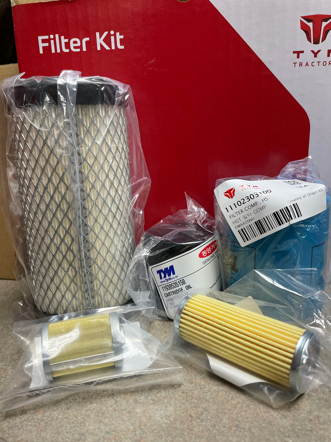 TYM T224 and T254 Filter Kit (11659203000)