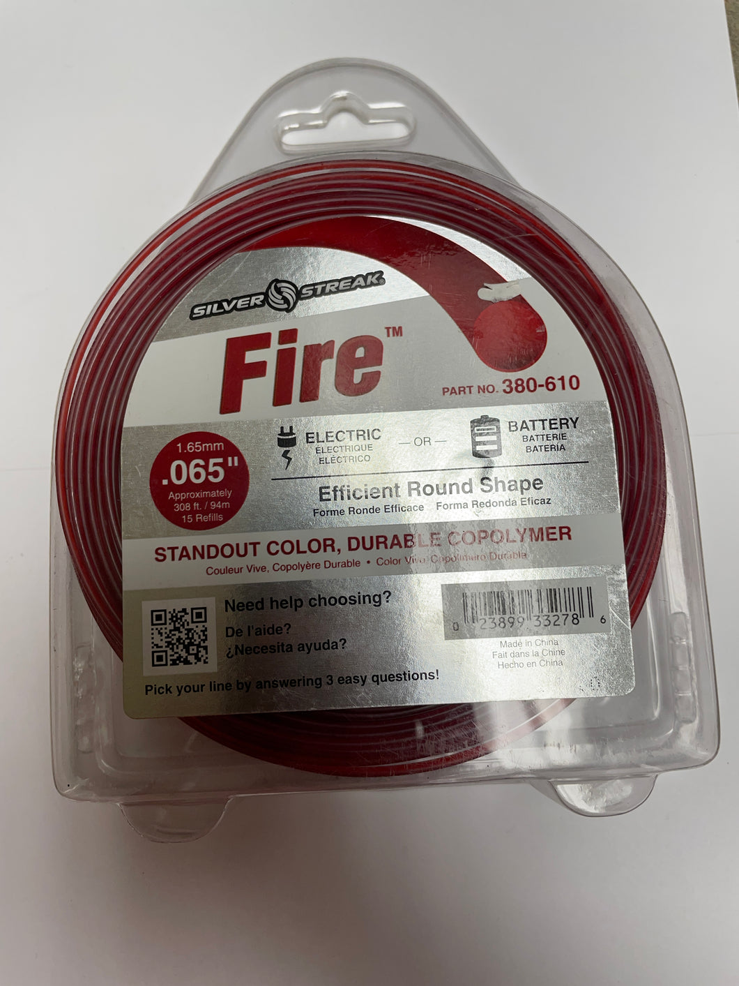 Stens Silver Streak Fire Trimmer Line - .065
